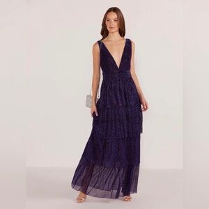 MINKPINK Deep Purple Maxi Dress